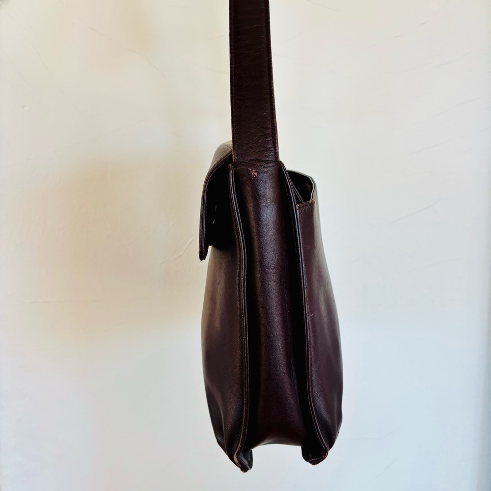 GIVENCHY Whip Rich Brown Leather Shoulder Bag - Picture 5 of 17